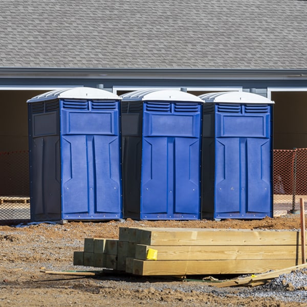 are there any restrictions on what items can be disposed of in the portable restrooms in Eastman